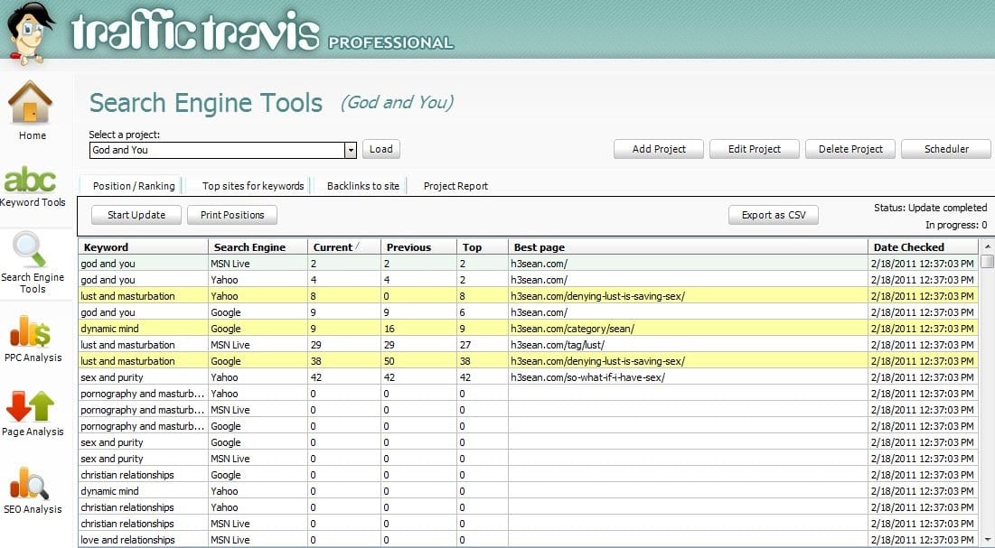 Traffic Travis-Search Engine Tools