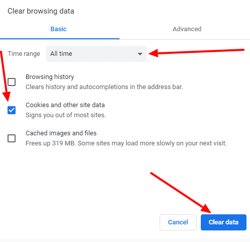 403 Forbidden error -Clear Cookies and your browser cache
