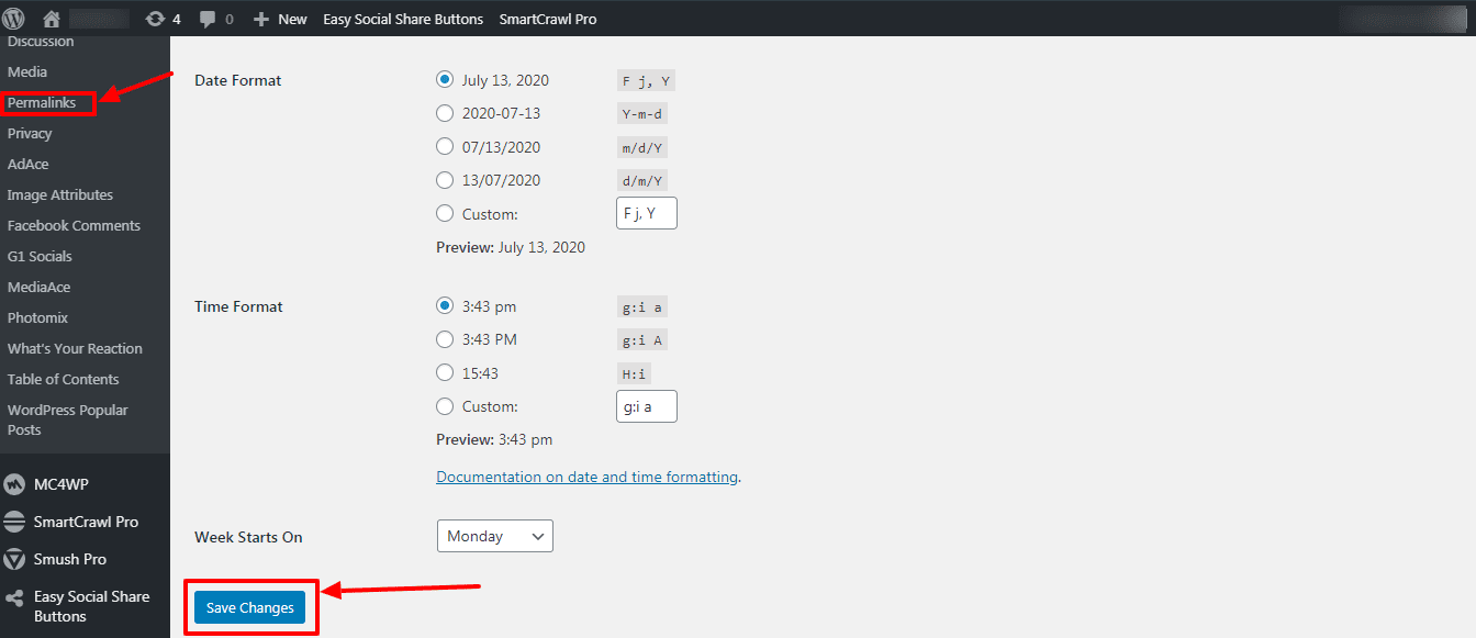 403 Forbidden error -Permalinks settings