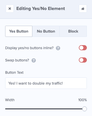 multi step conversions - editing yes/no