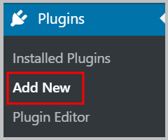 Add new plugin in WordPress