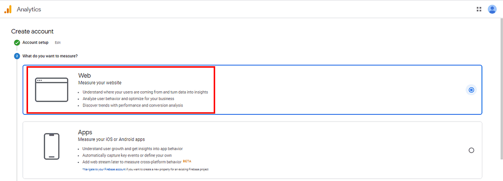What you want to measure using Google Analytics
