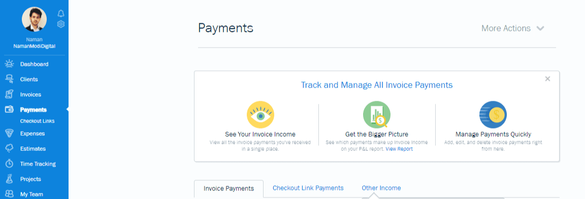 Freshbooks- Payments