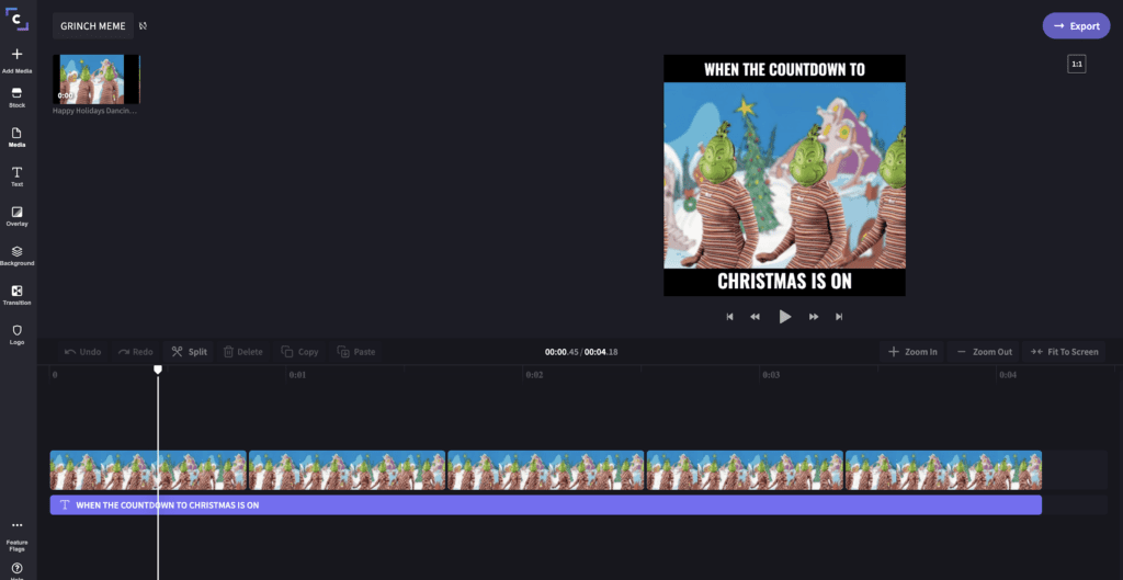 Quick Meme generator - Clipchamp
