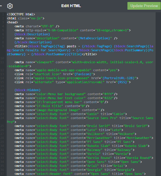 Free tumblr themes - Delete coding