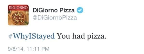 marketing for beginners : DiGiorno Why I Stayed