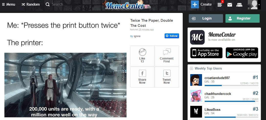 Quick Meme generator- Meme center