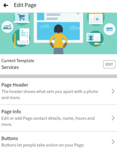 how to delete facebook - Edit page