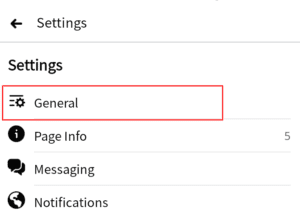 how to delete facebook - General settings