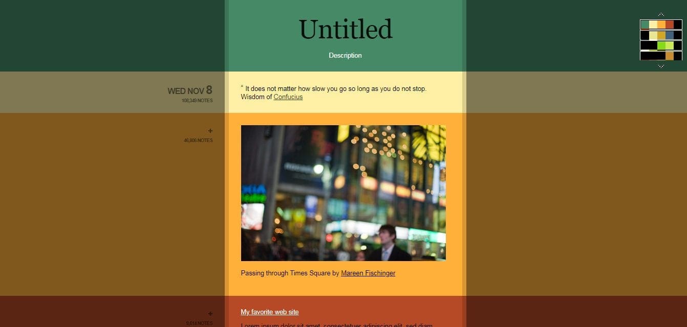 Free Tumblr Themes-color shades 