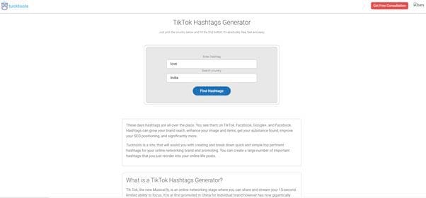 tucktools-tiktok trending hashtags