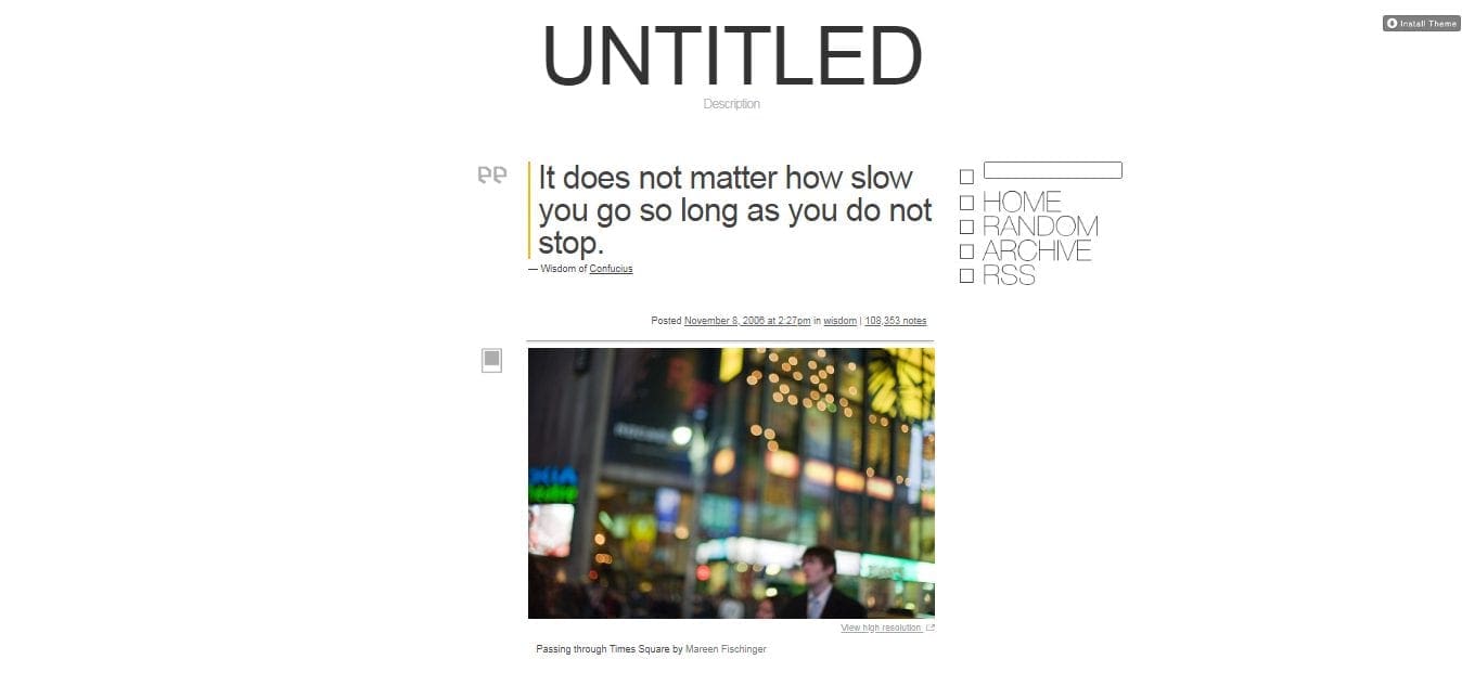 Free Tumblr Themes-ultralite 