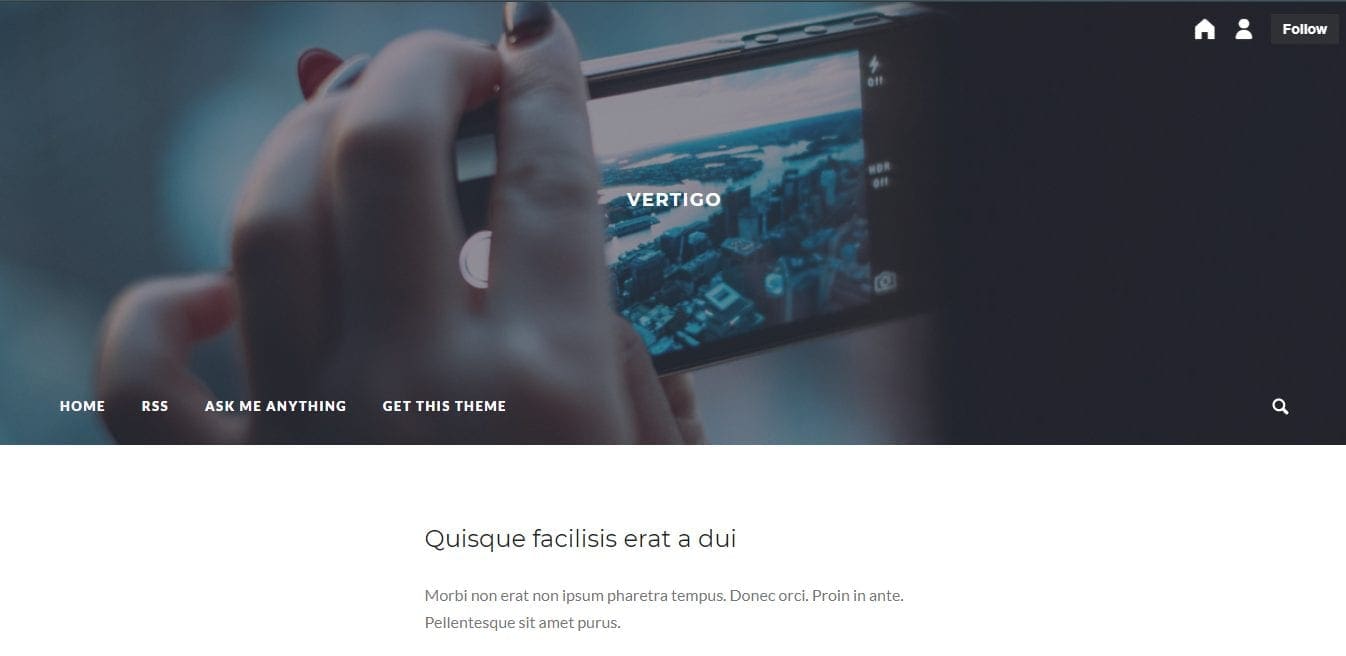 Free Tumblr Themes-vertigo 