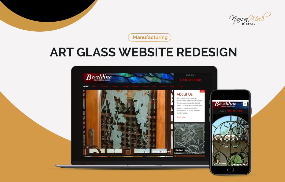 Art glass website redesign