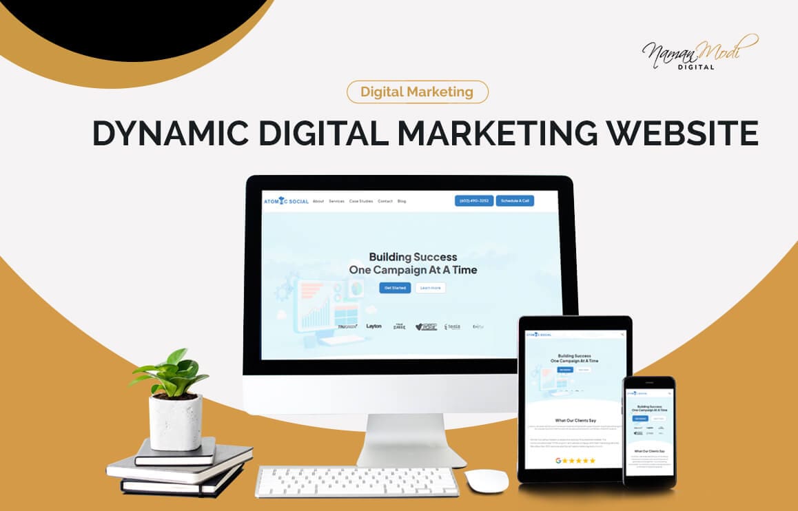 Dynamic digital marketing website