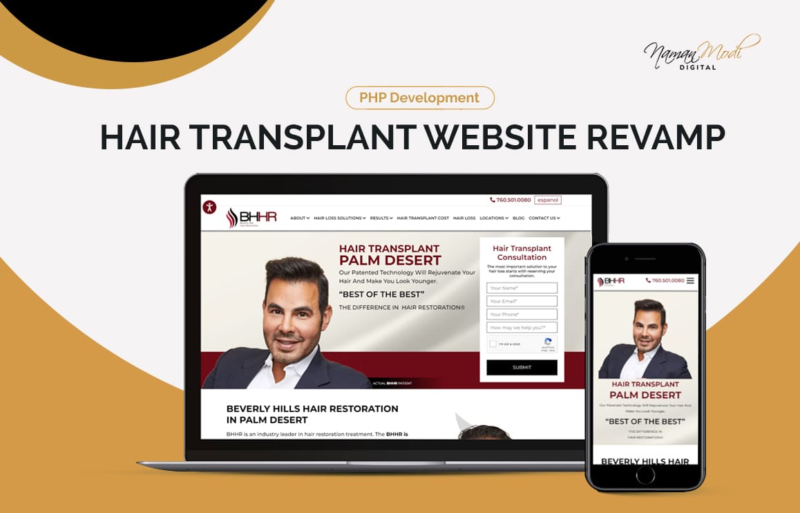 Hair Transplant Website Revamp