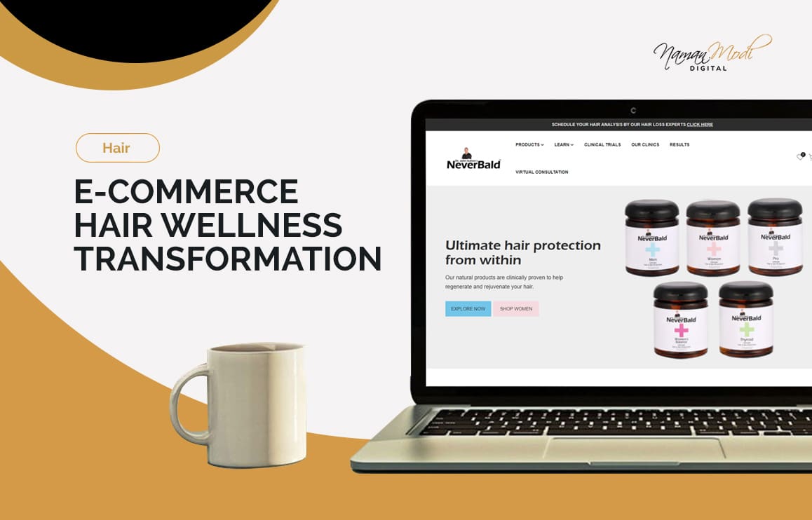 e-commerce hair wellness transformation