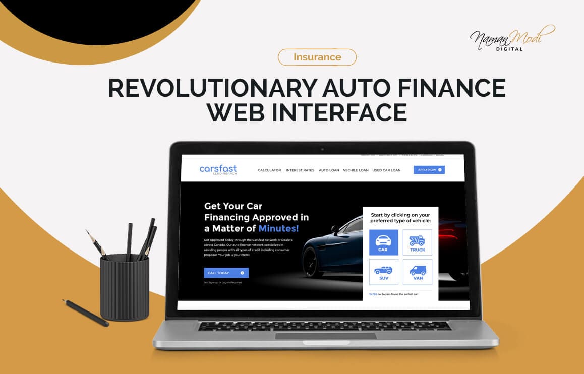 revolutionary Auto Finance webi Interface
