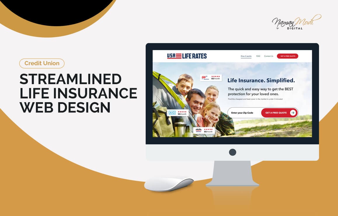 Streamlined Life insurance web design